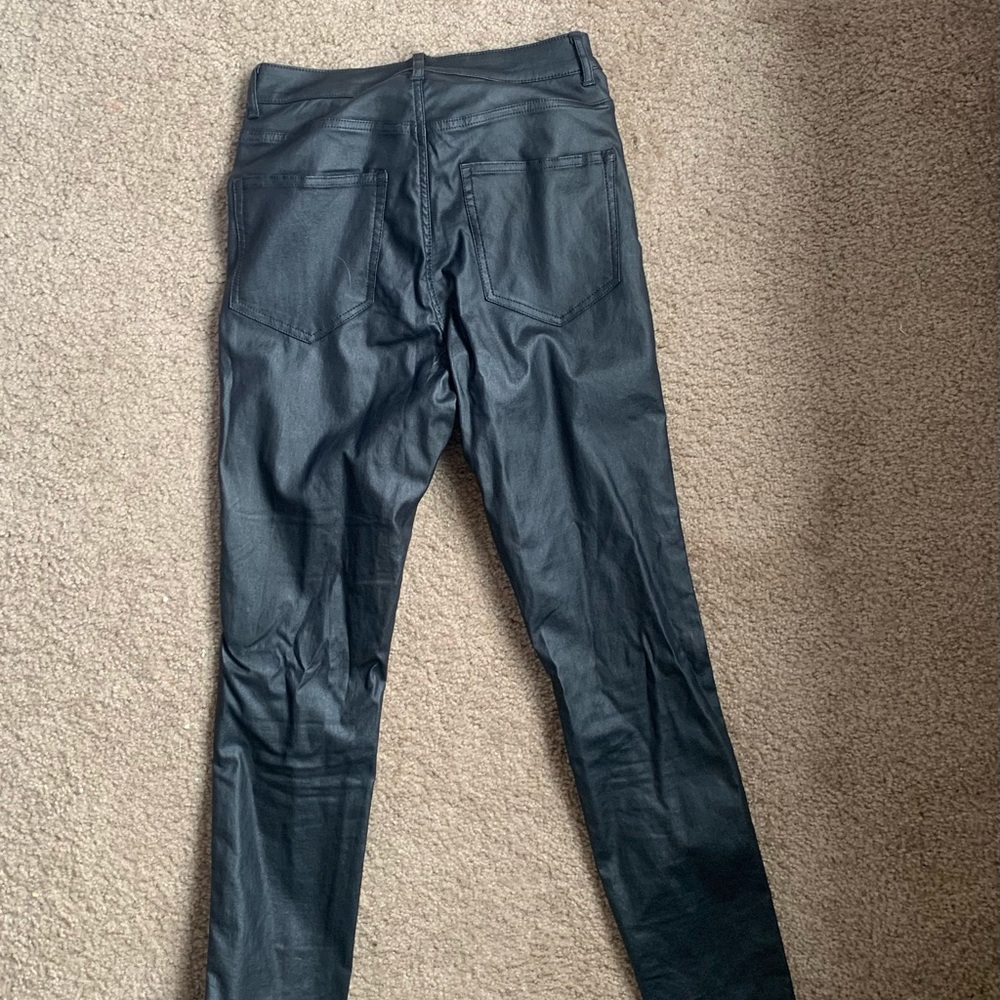 Faux leather pants. H&M. Size 6. High waisted